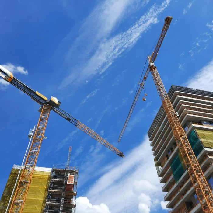 Construction website design in Figma showcasing modern UX UI layout for contractors and builders